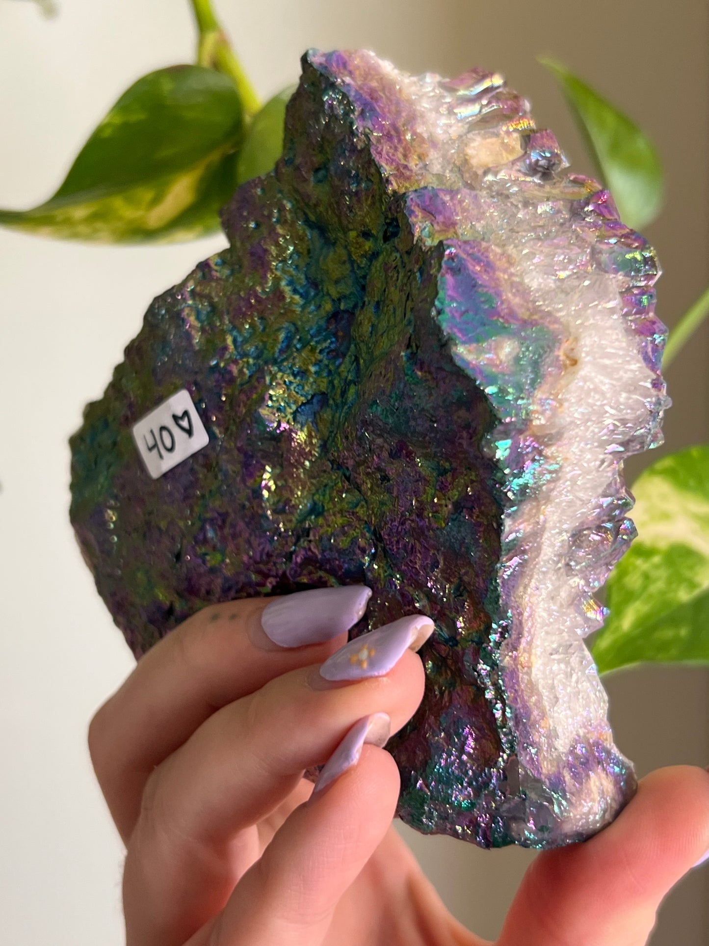 Aura Amethyst Large Cluster
