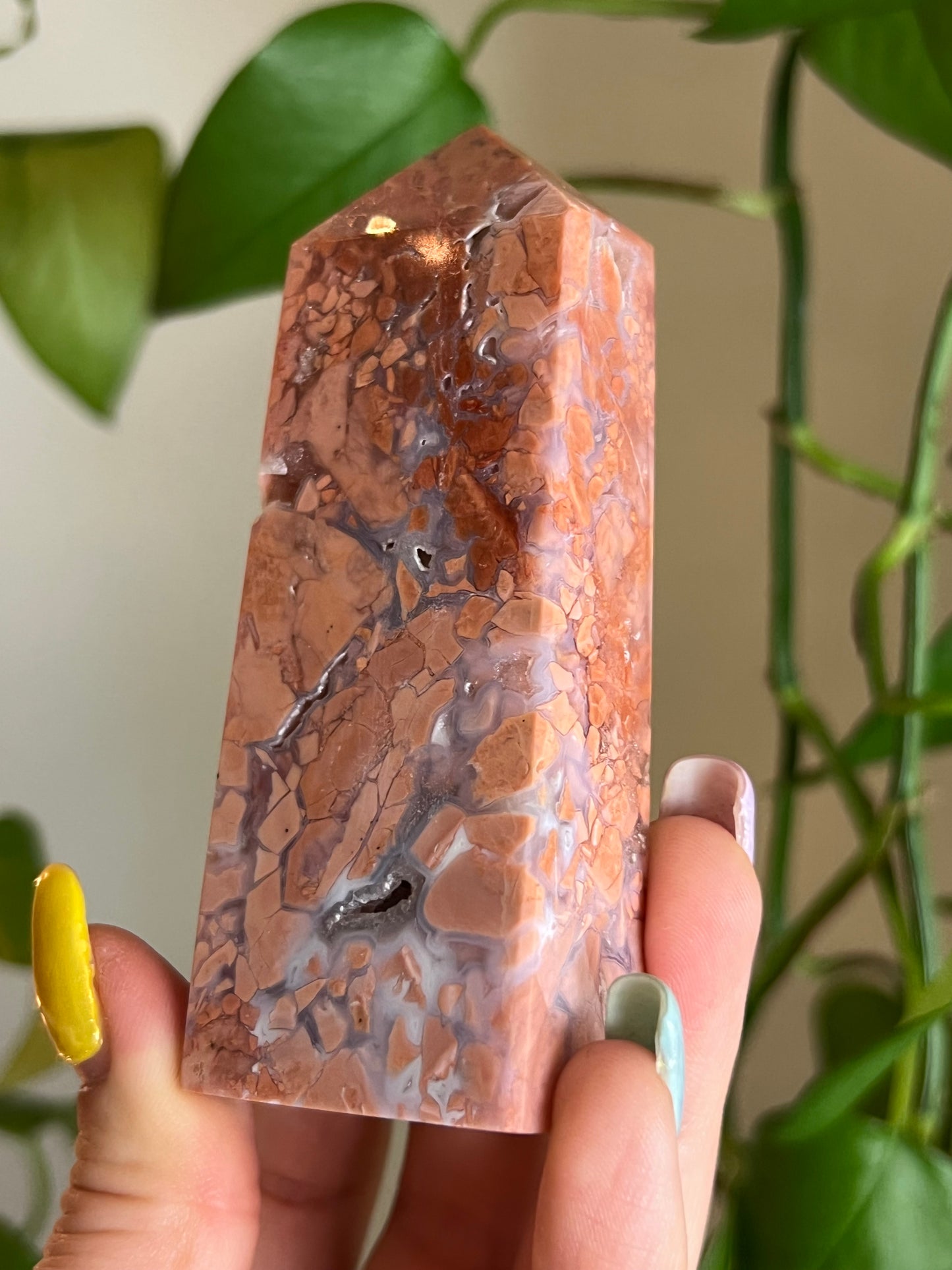 Cotton Candy Agate Tower - C