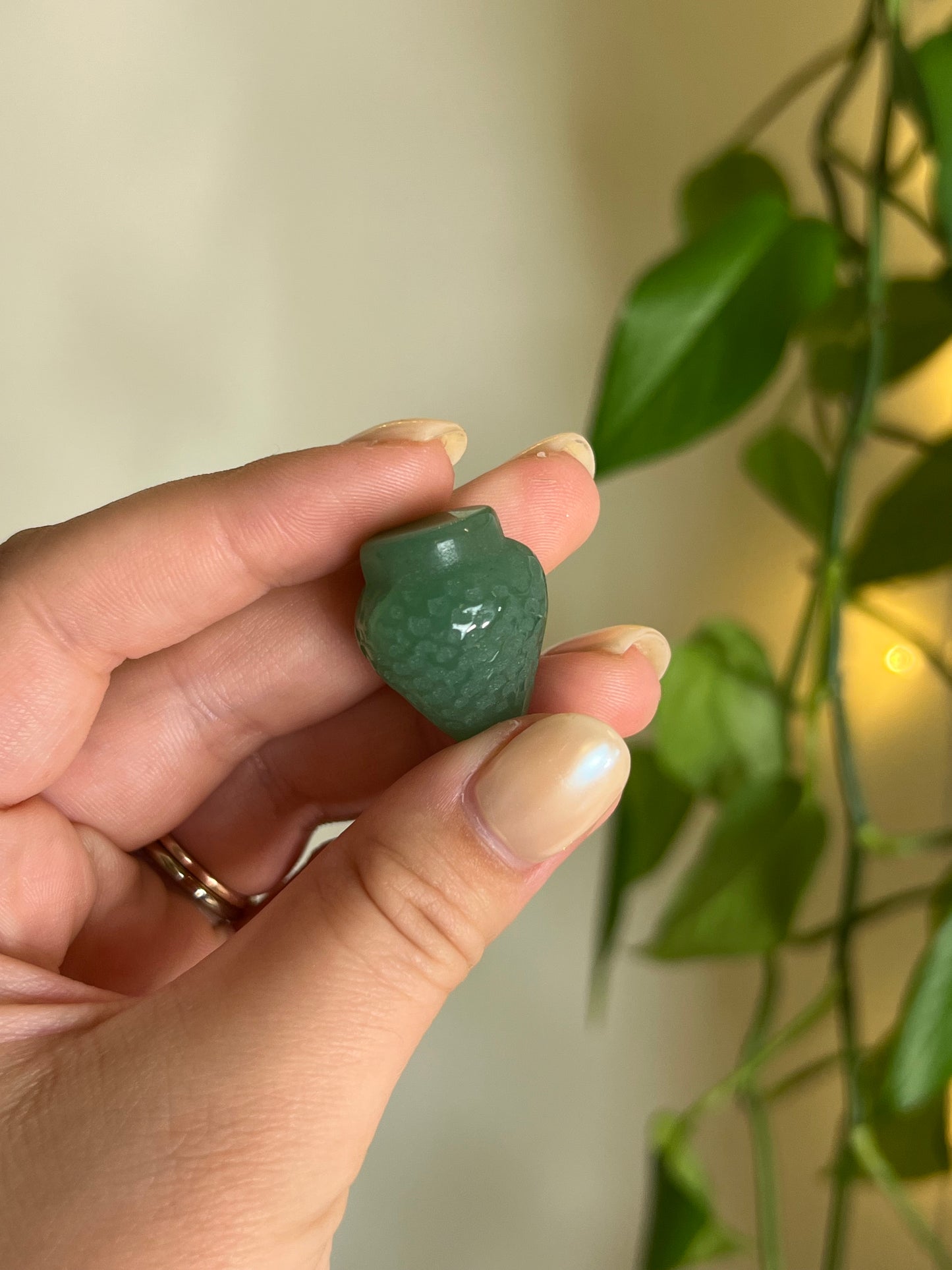 Green Aventurine Small Strawberry