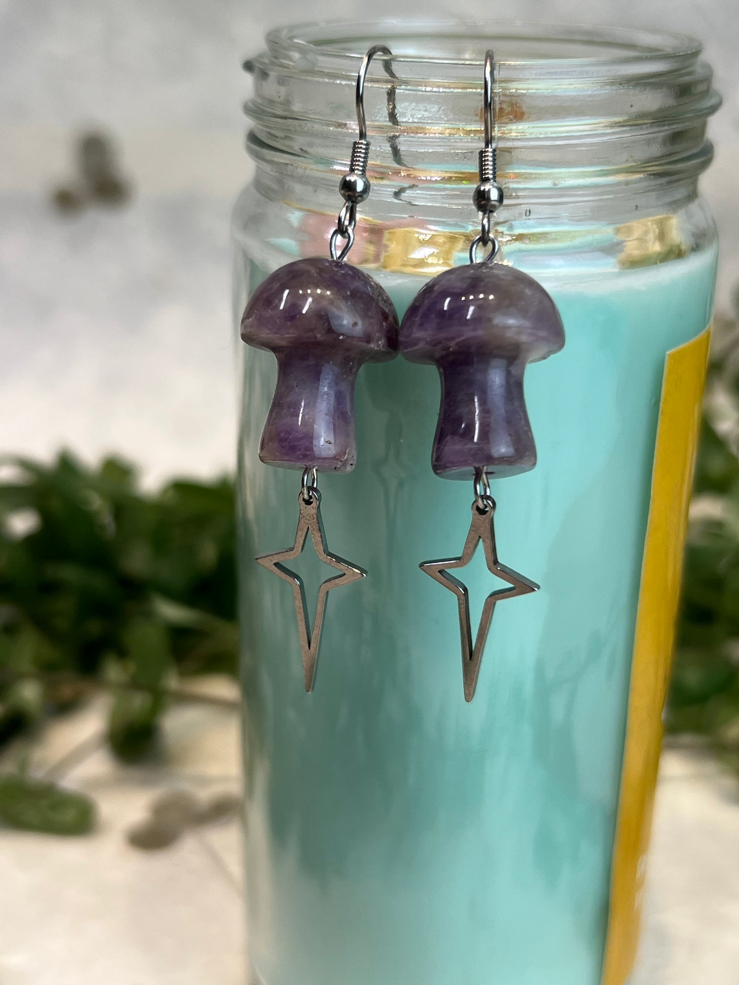 Celestial Mushroom Earrings