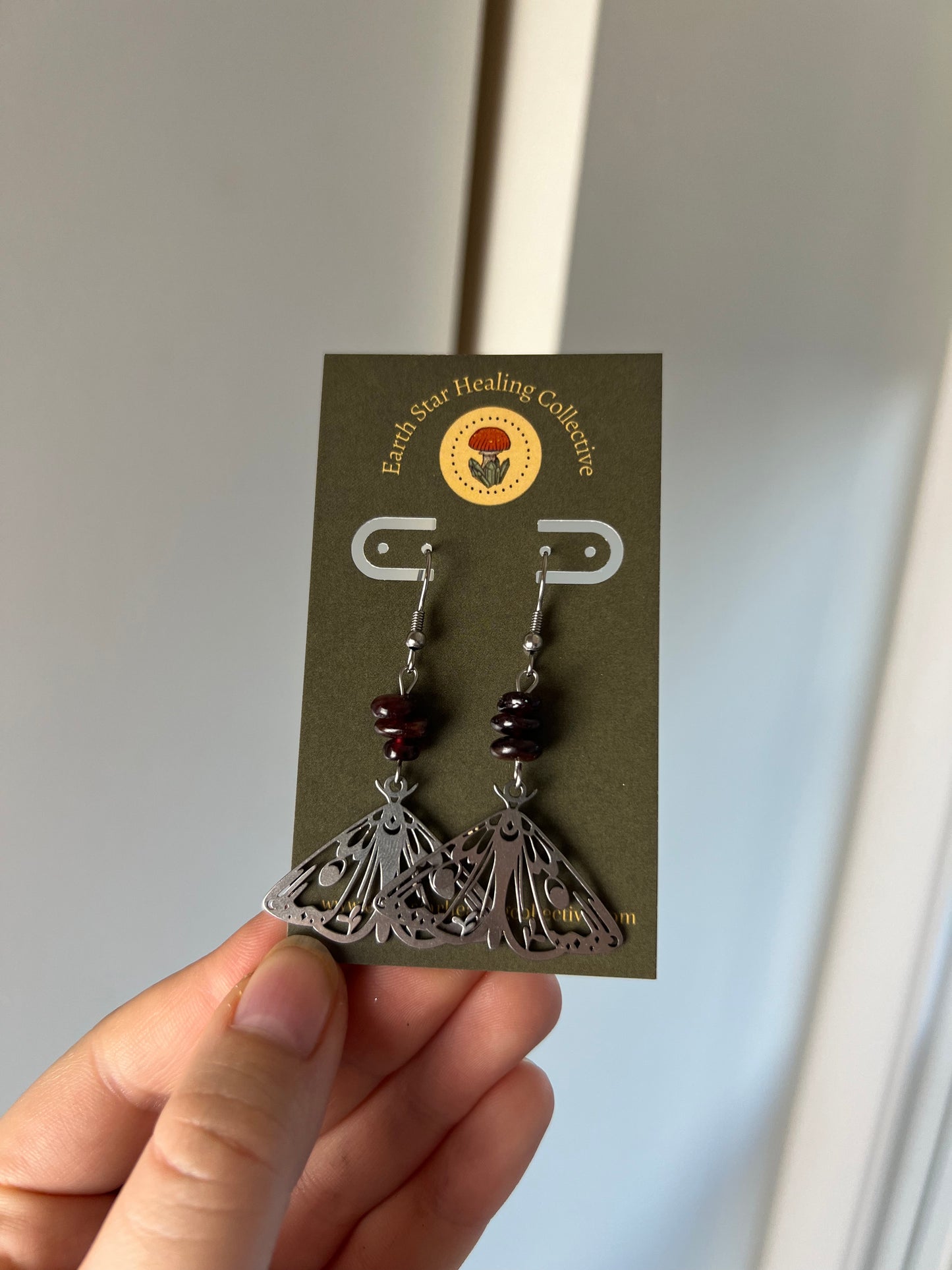 Strength Moth Earrings