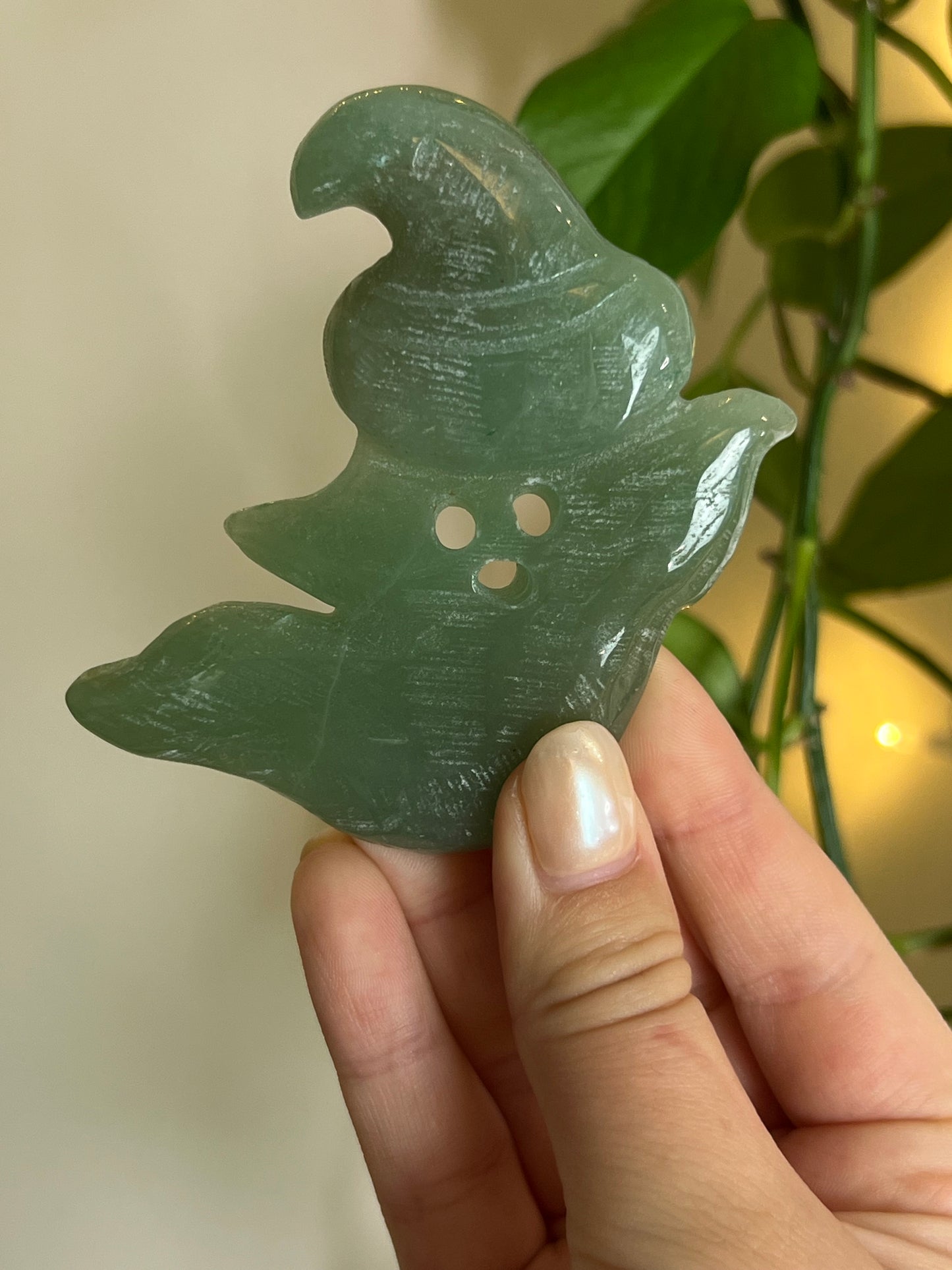 *Imperfect* Green Aventurine Ghost Witch
