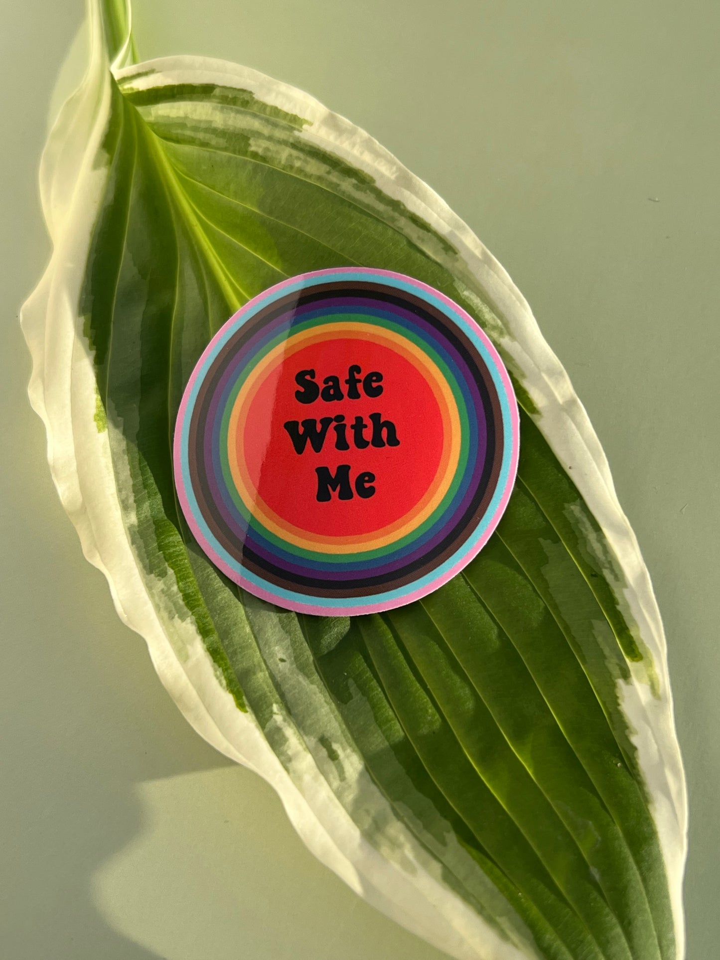 Safe With Me Sticker