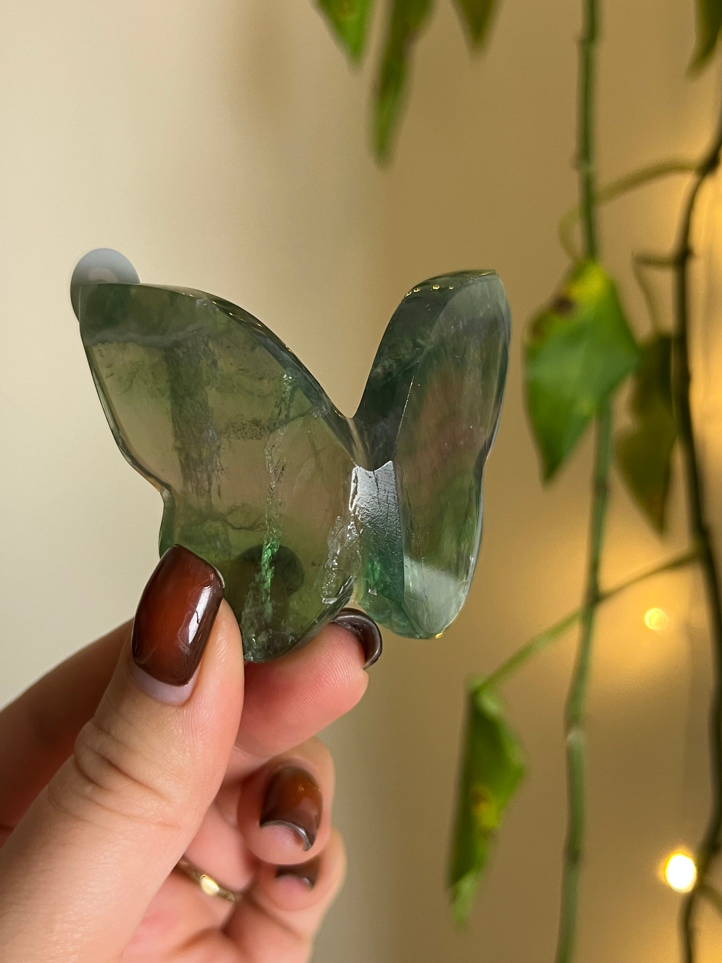 Green Fluorite 3D Butterfly - C