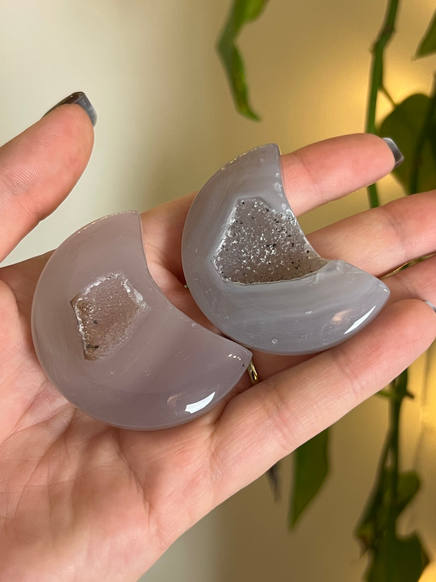 Druzy Agate Mystery Moon