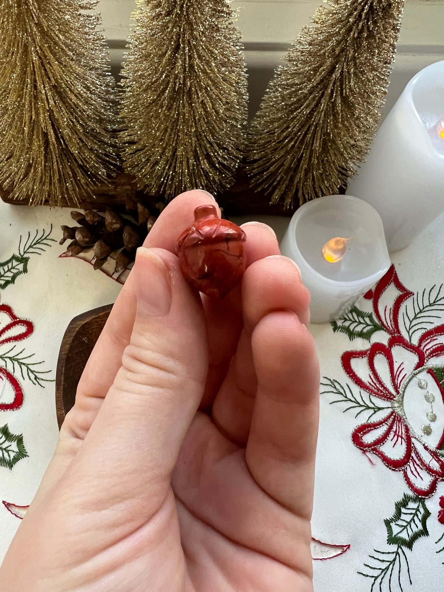 Red Jasper Mini Acorn