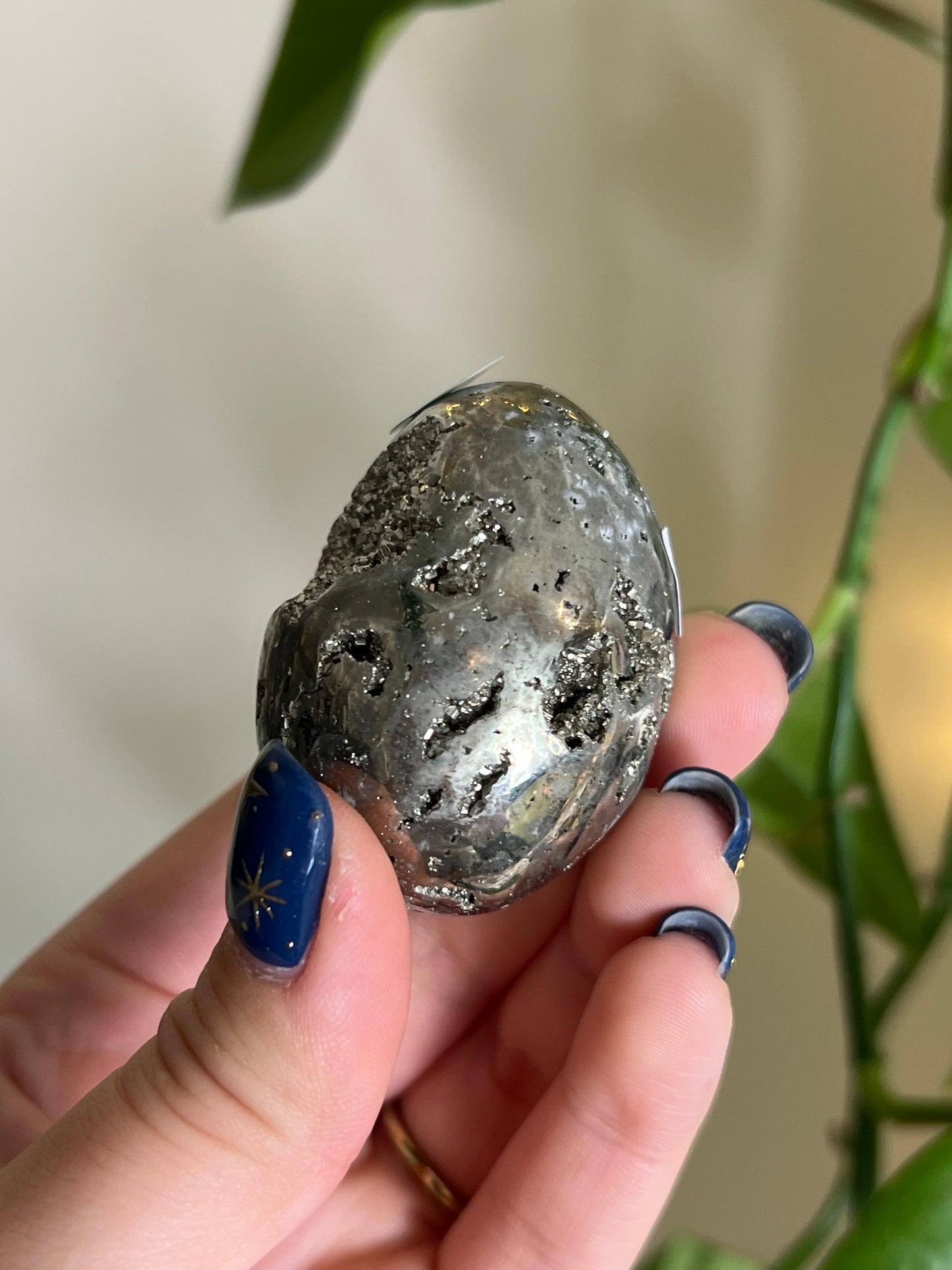 Druzy Pyrite Egg - T