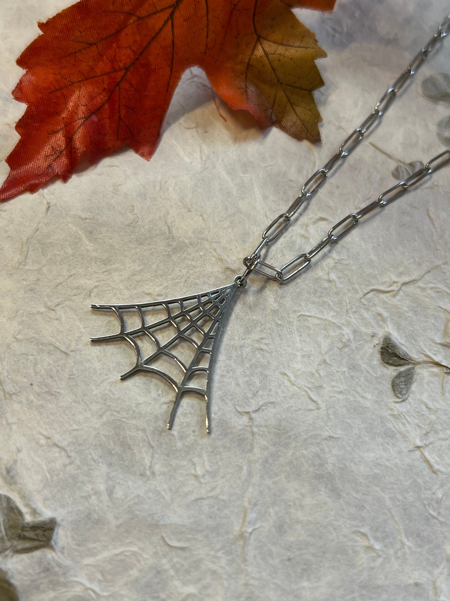 Spider Web Necklace