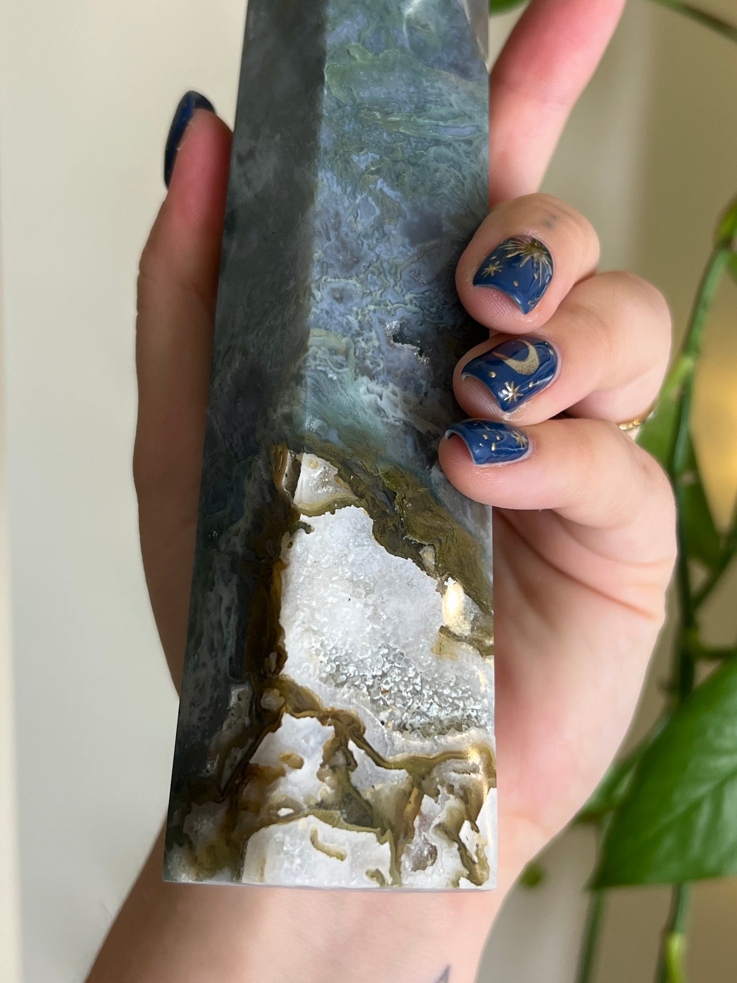 Moss Agate Large Statement Tower - T