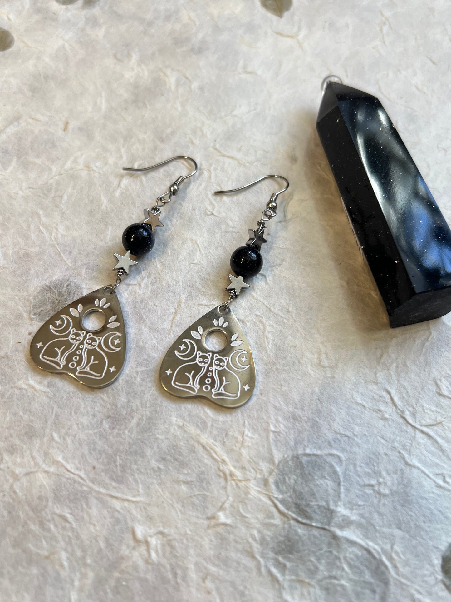 Cats of The Moon Earrings
