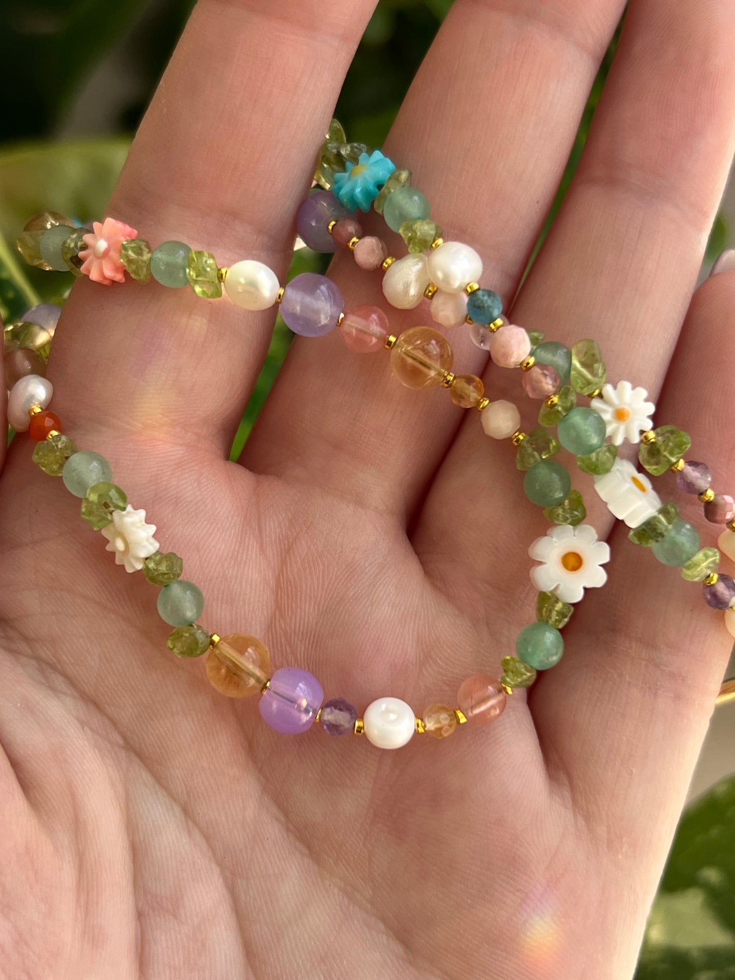 Spring Rainbow Magic Pearl Necklace🌼