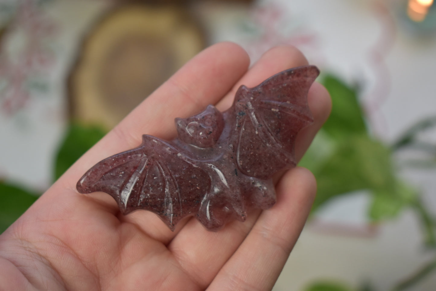Strawberry Quartz Bat