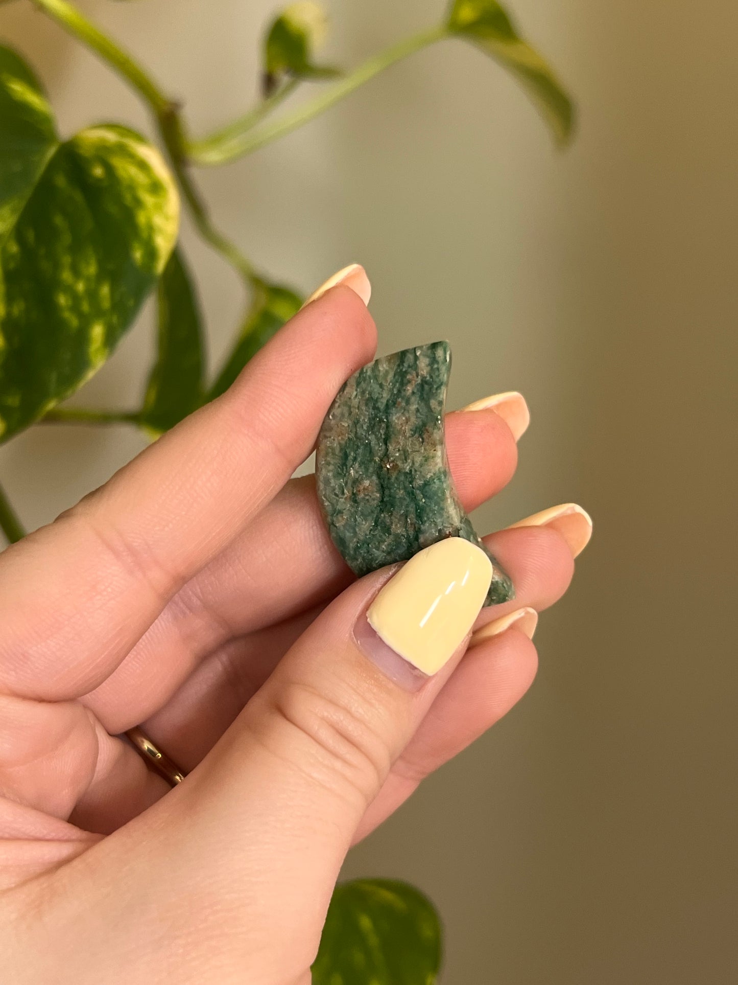 Green Aventurine Small Moon