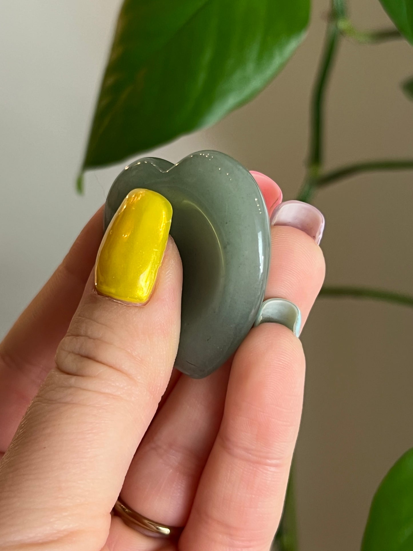 Green Aventurine Heart Worry Stone