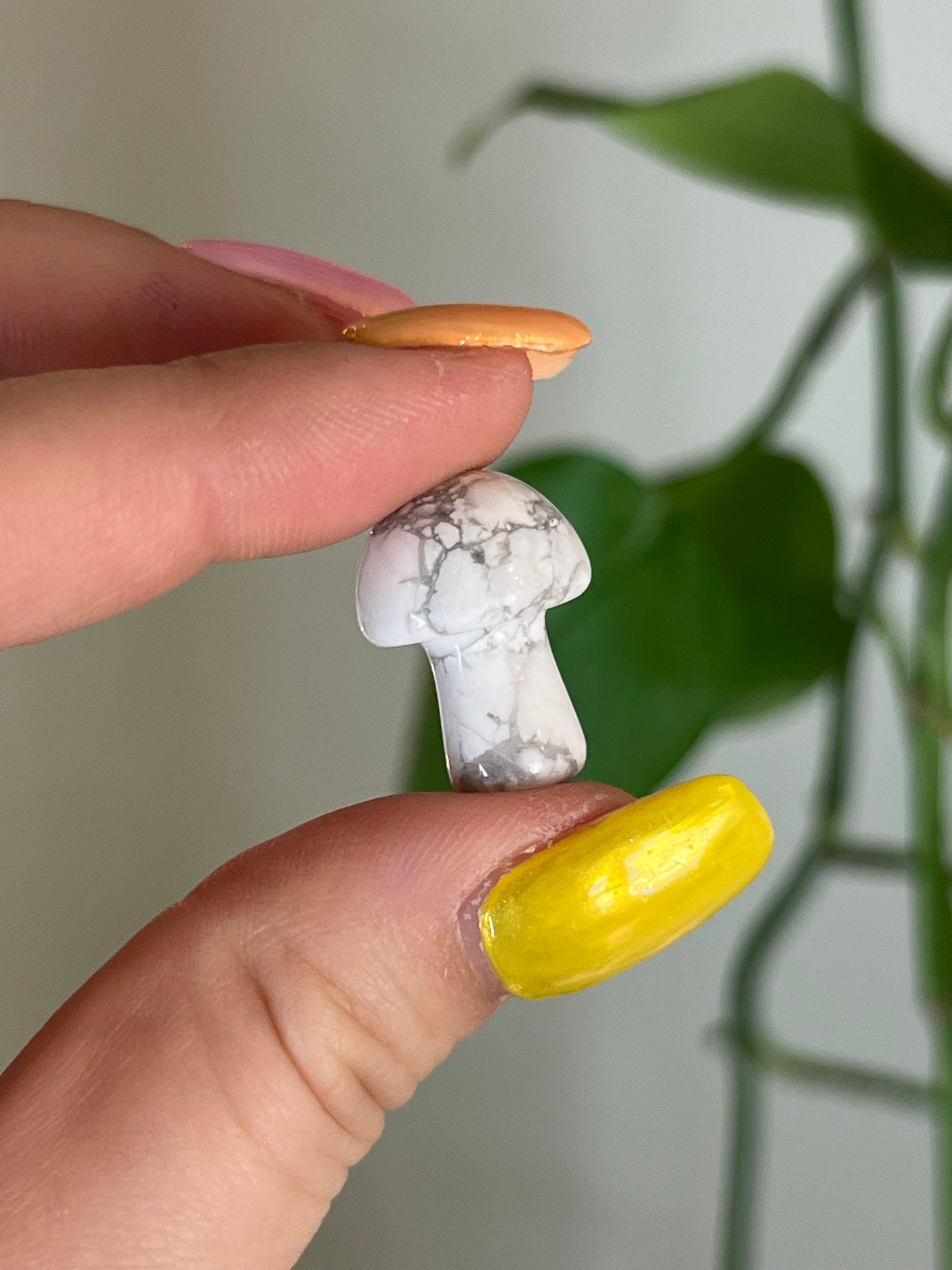 White Howlite Mini Mushroom