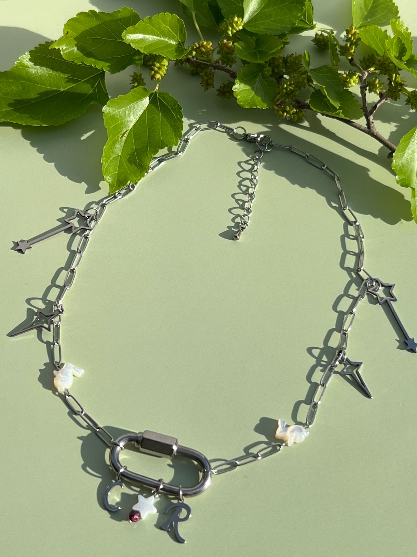 Redwine Supernova đȘđ Chappell Roan Carabiner Charm Necklace