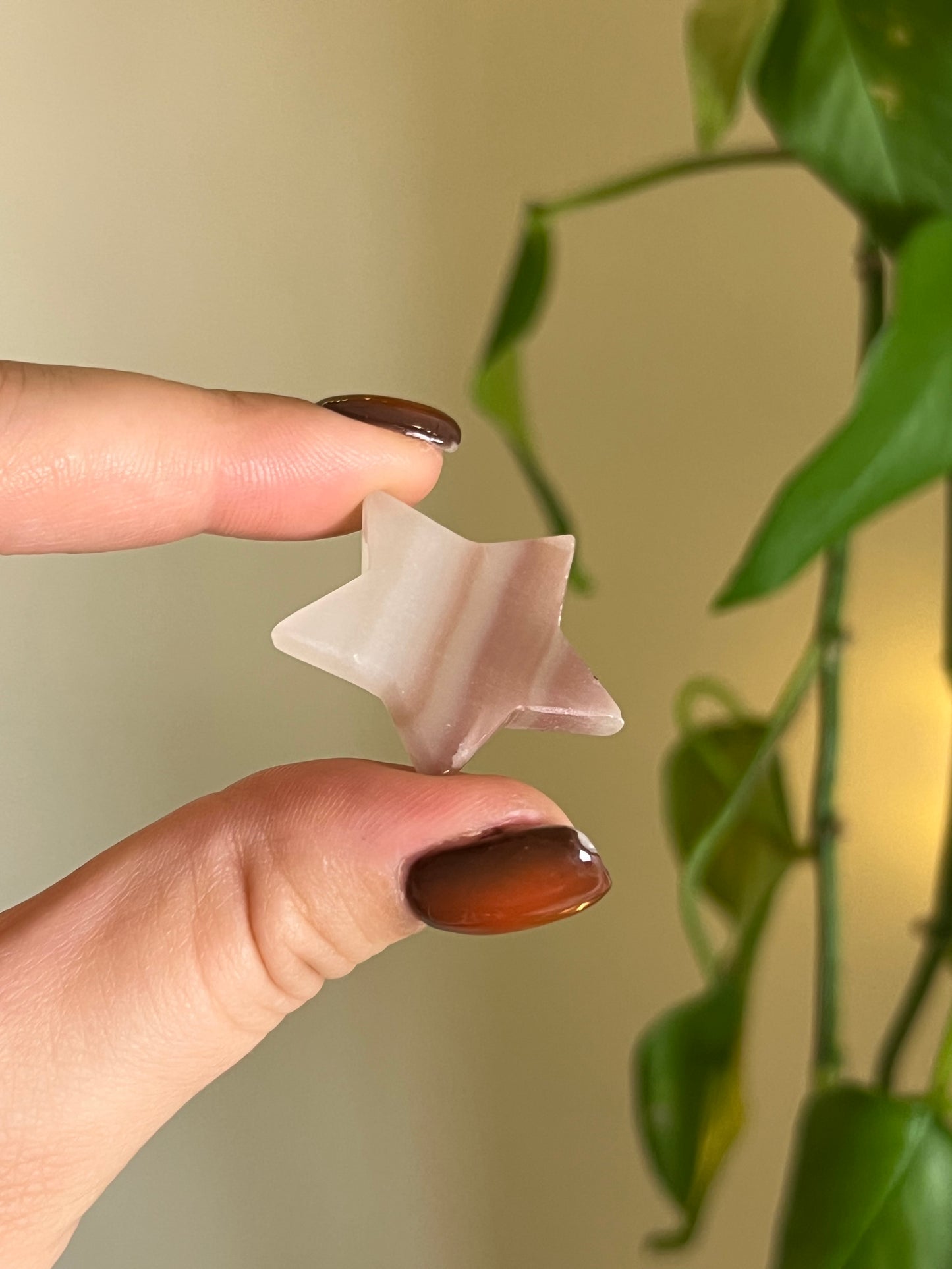 Pink Banded Onyx Small Star