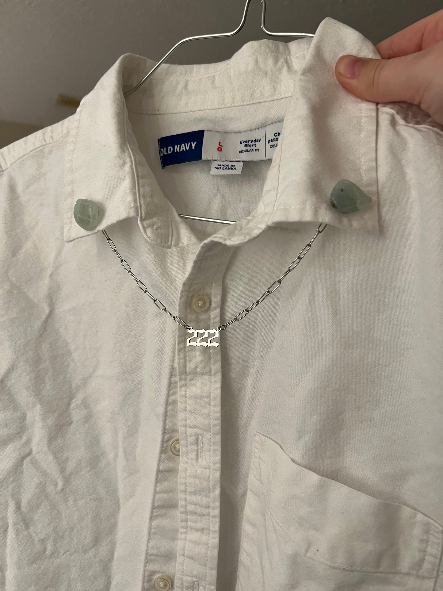 Chaînes de collier en cristal avec chiffres angéliques