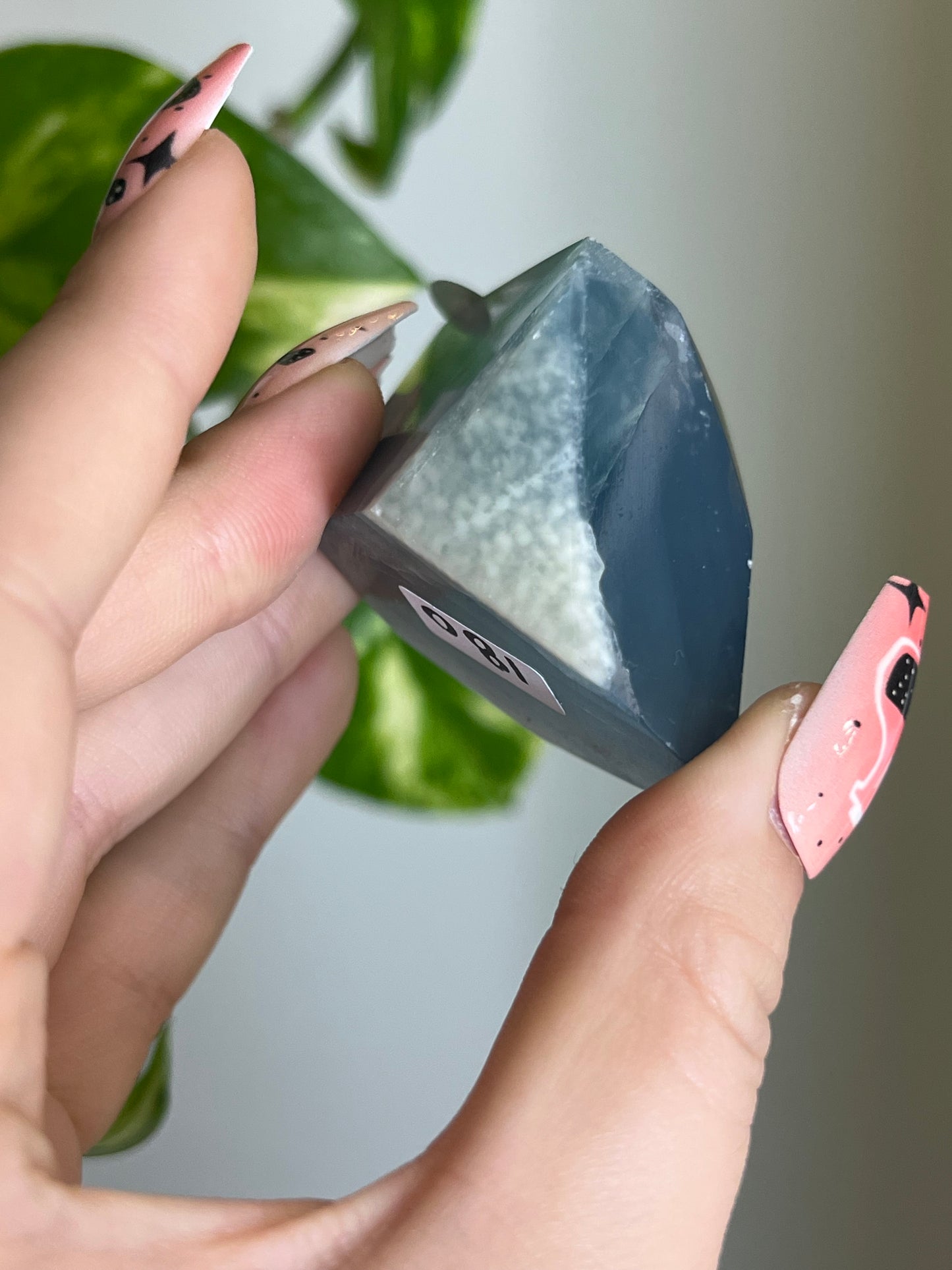 Blue Lemurian Aquatine Calcite Gusher - O🍬