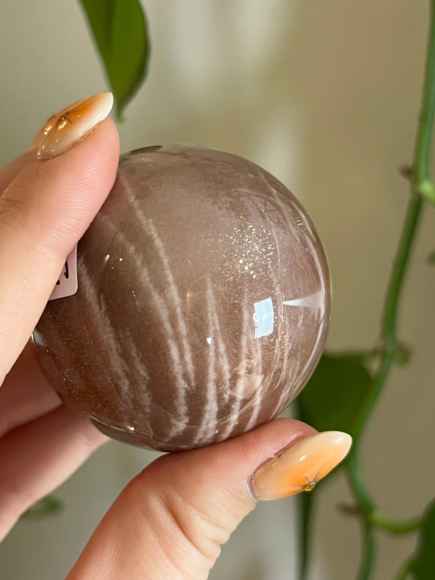 Peach Moonstone/Sunstone Sphere