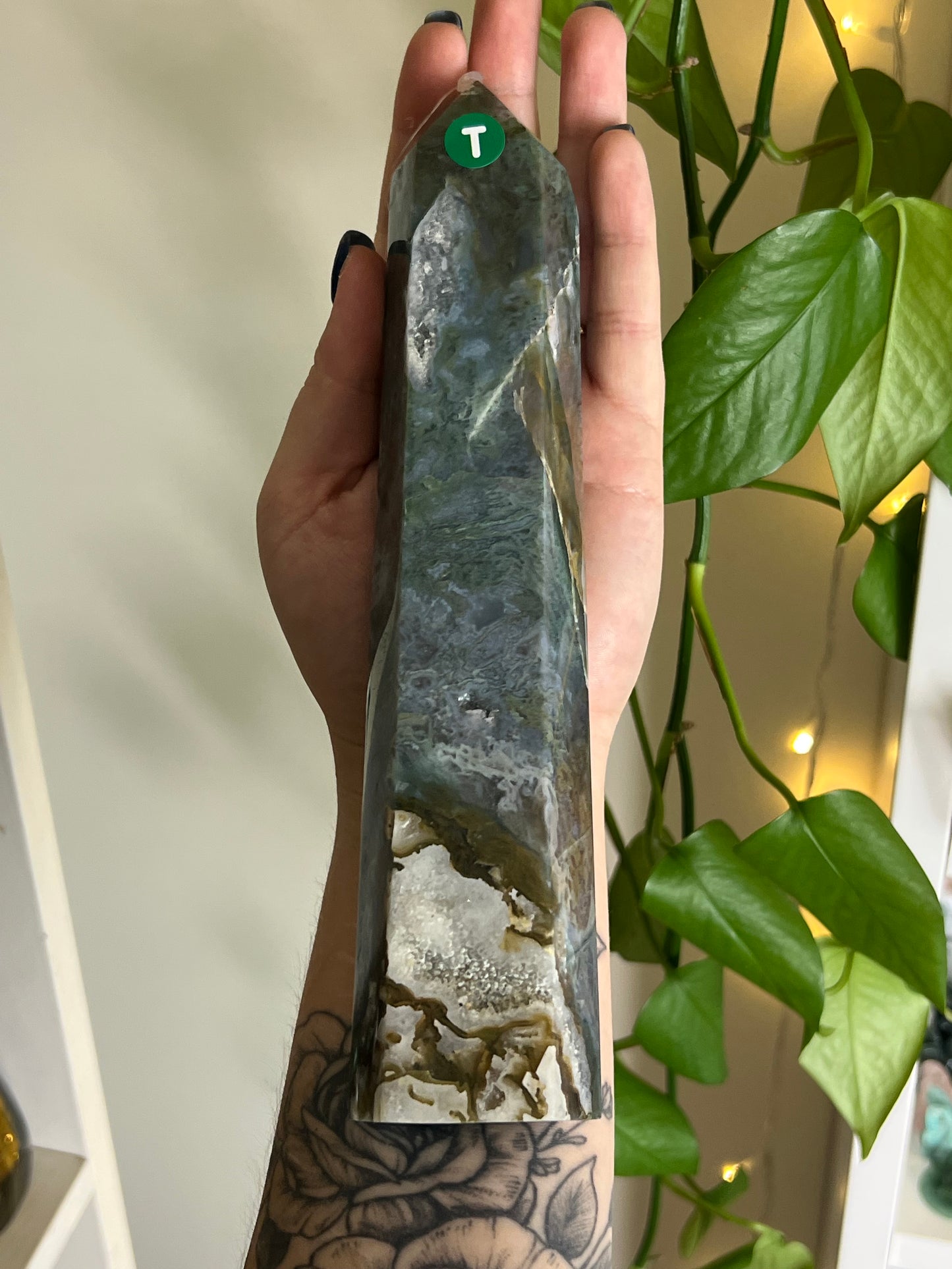 Moss Agate Large Statement Tower - T