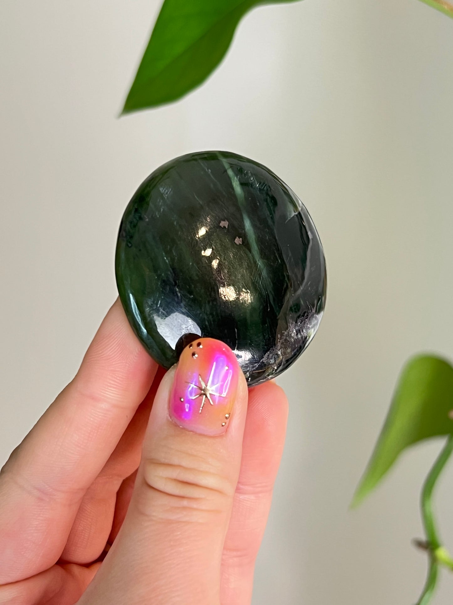 Nephrite Small Flat Stone