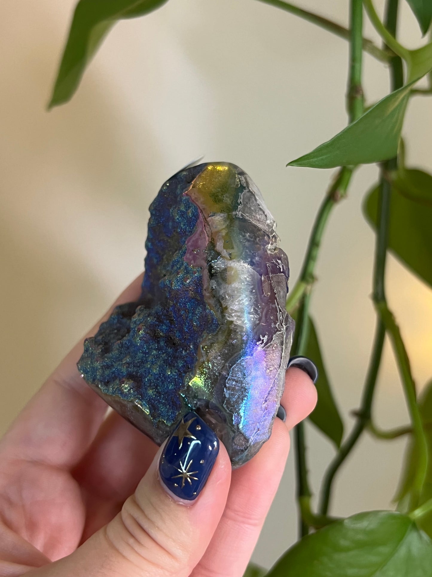 Aura Amethyst Cluster Polished Sides - E