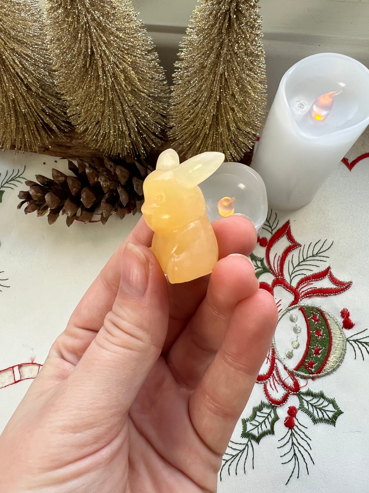 Yellow Calcite Pikatchu