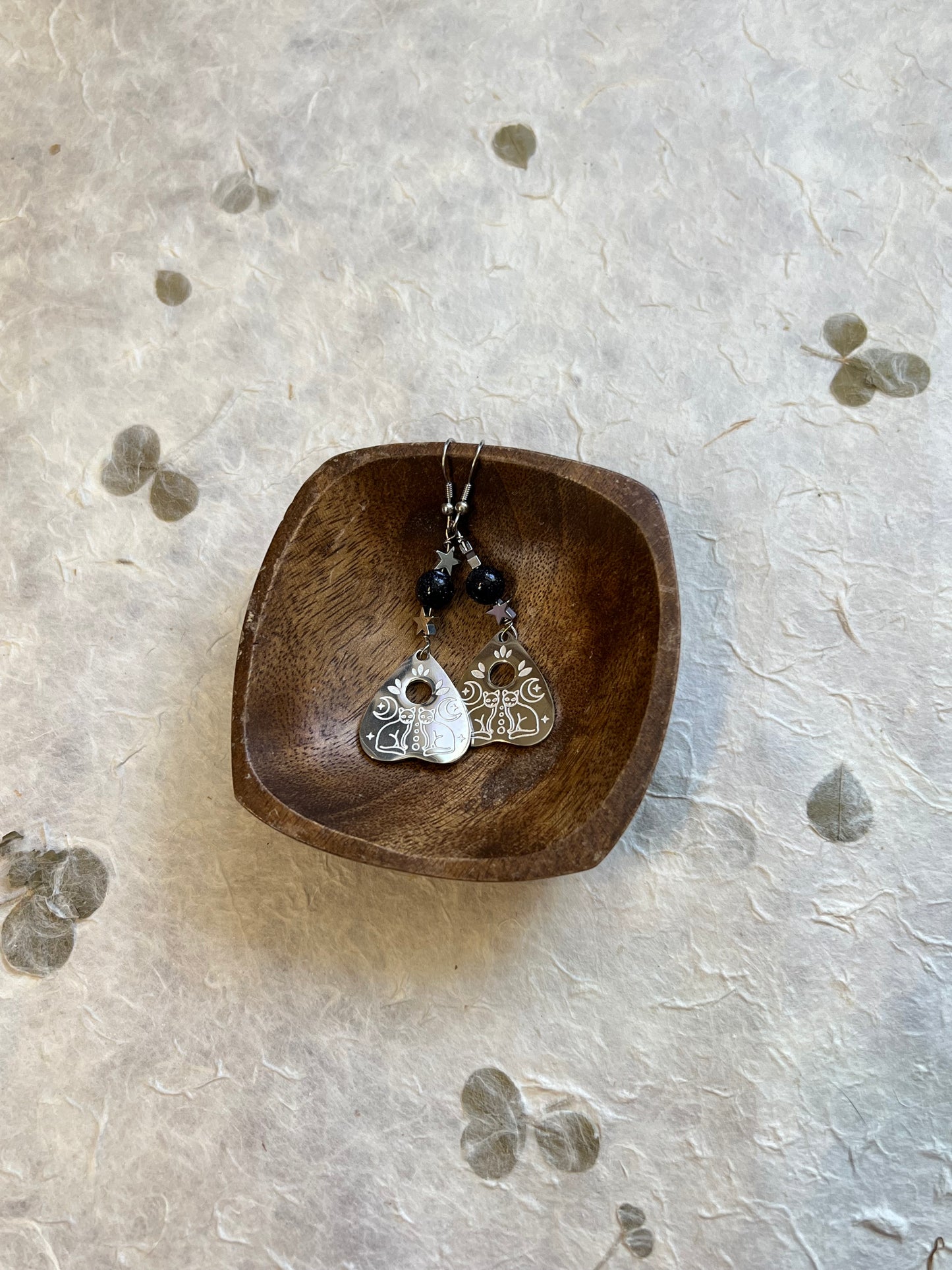Cats of The Moon Earrings