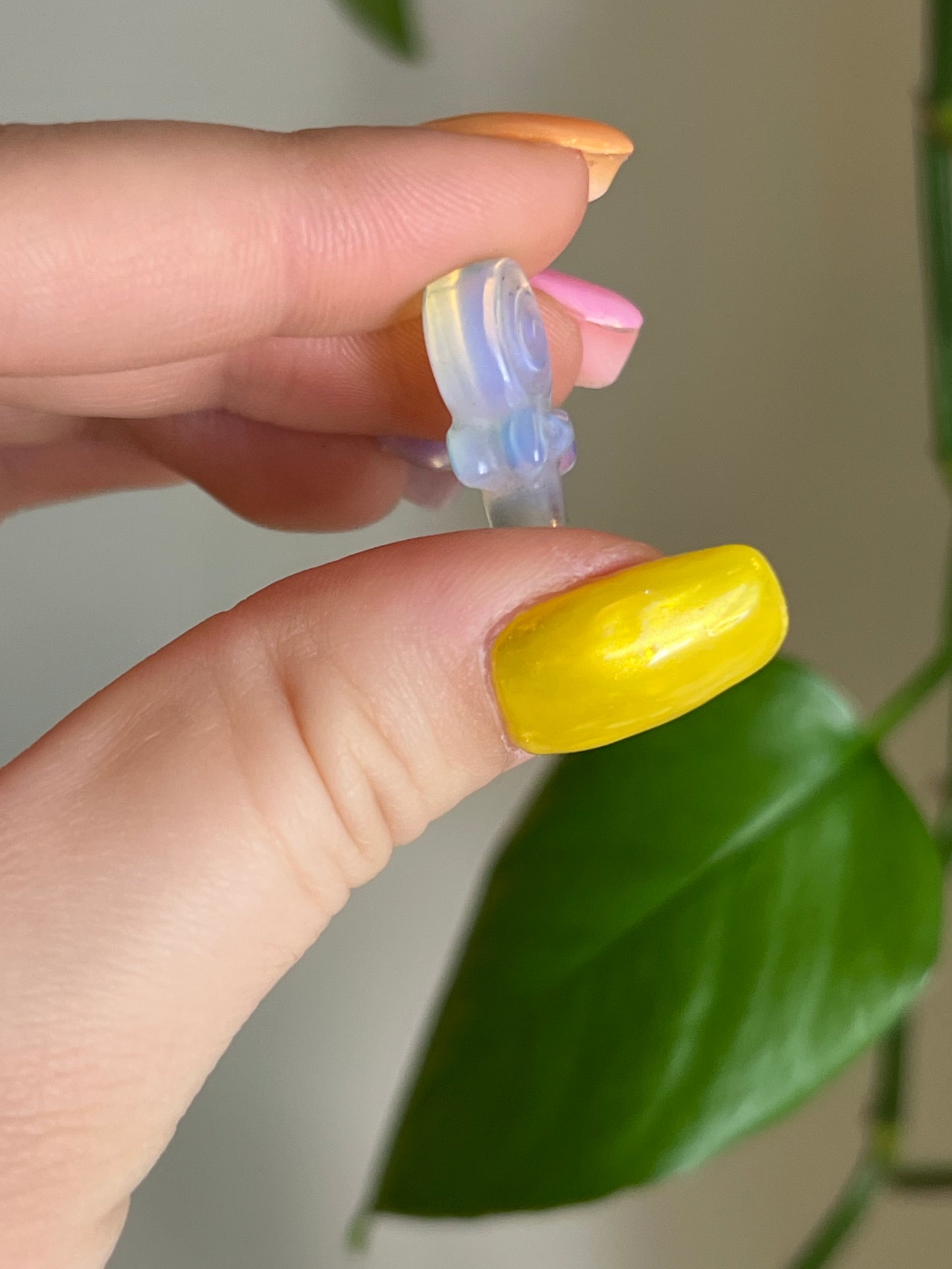 Opalite Glass Mini Lollipop