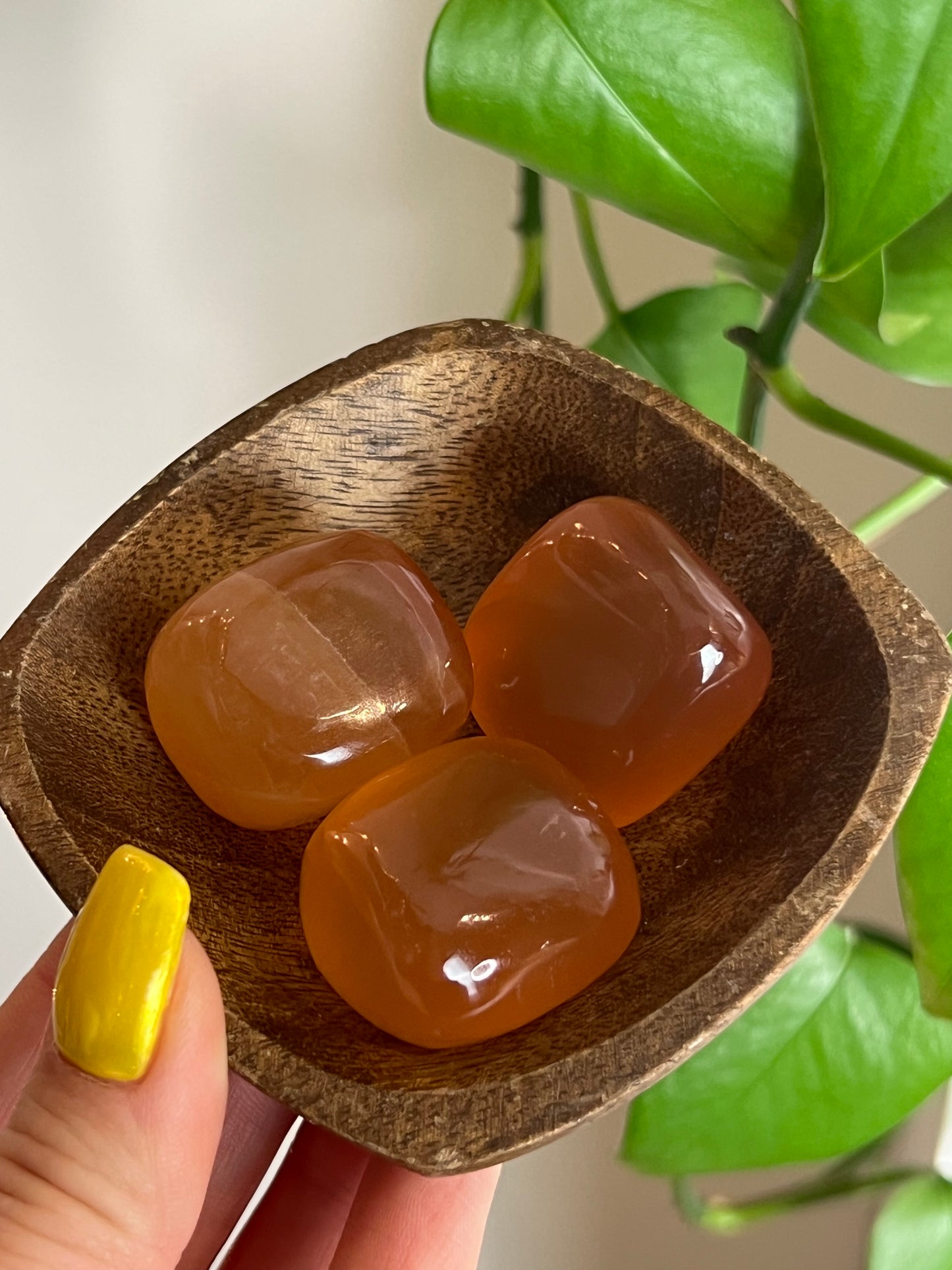 Honey Calcite Tumbled
