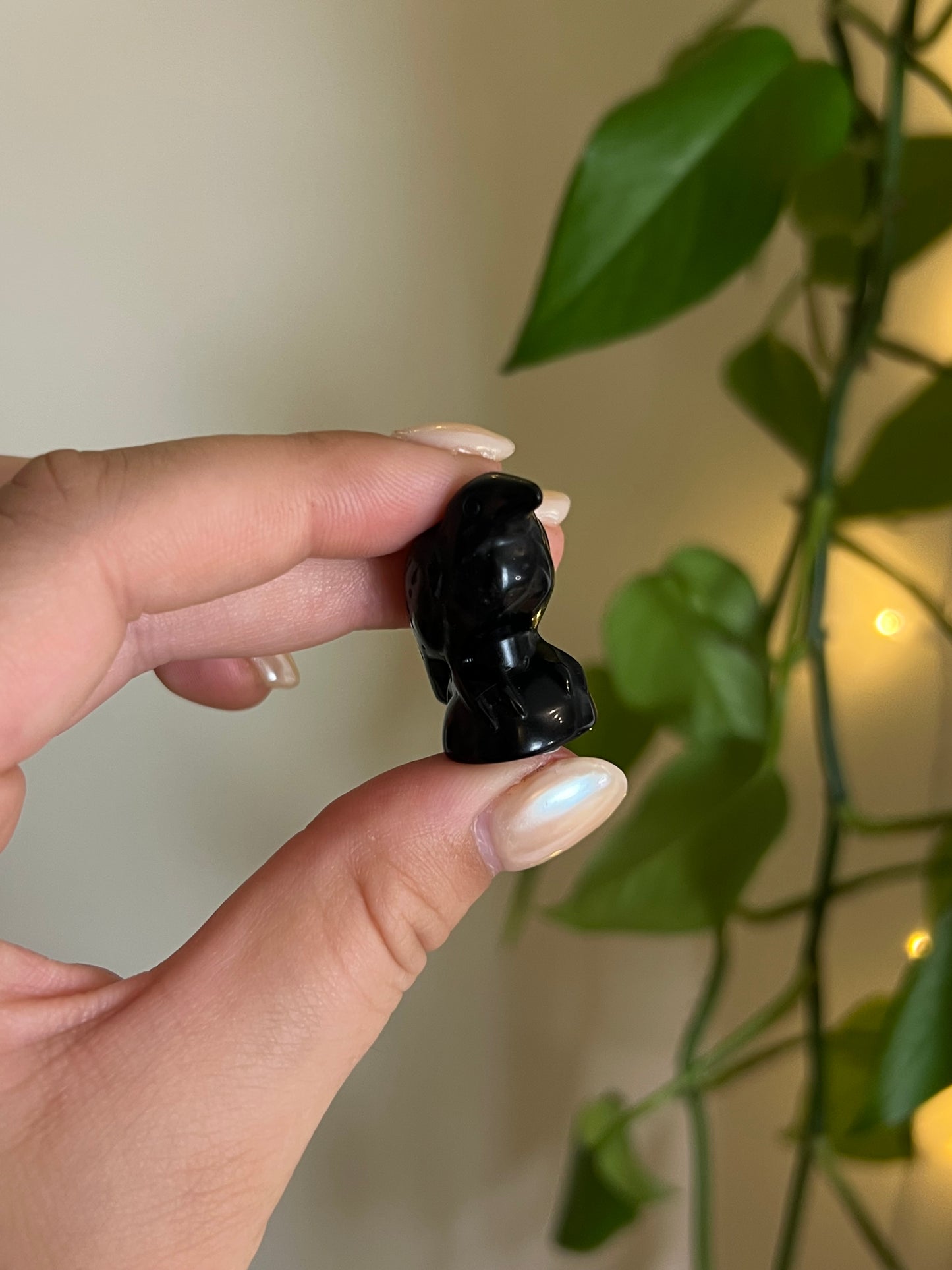 Black Obsidian Small Raven