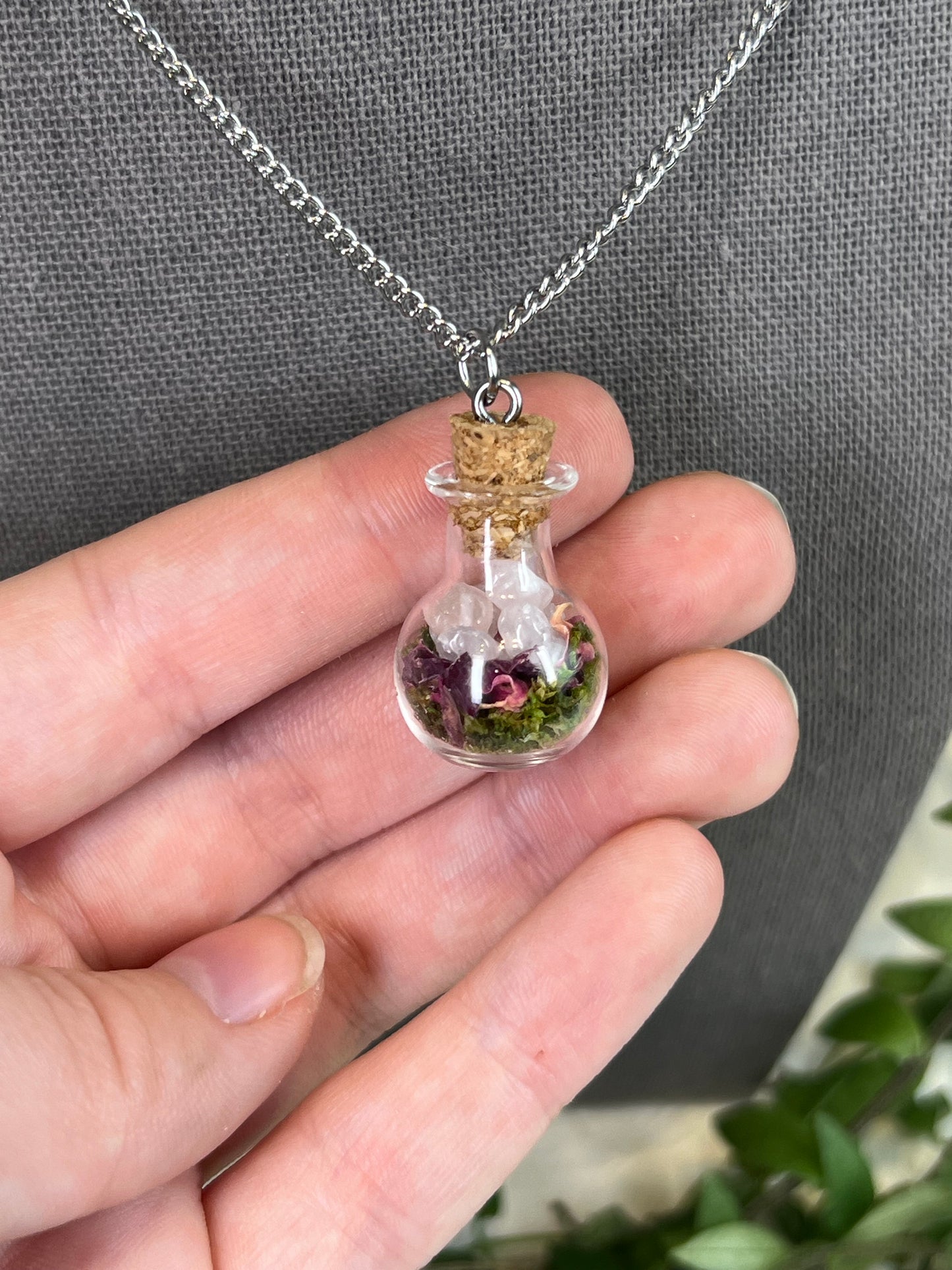 Spell Jar Healing Intention Necklaces