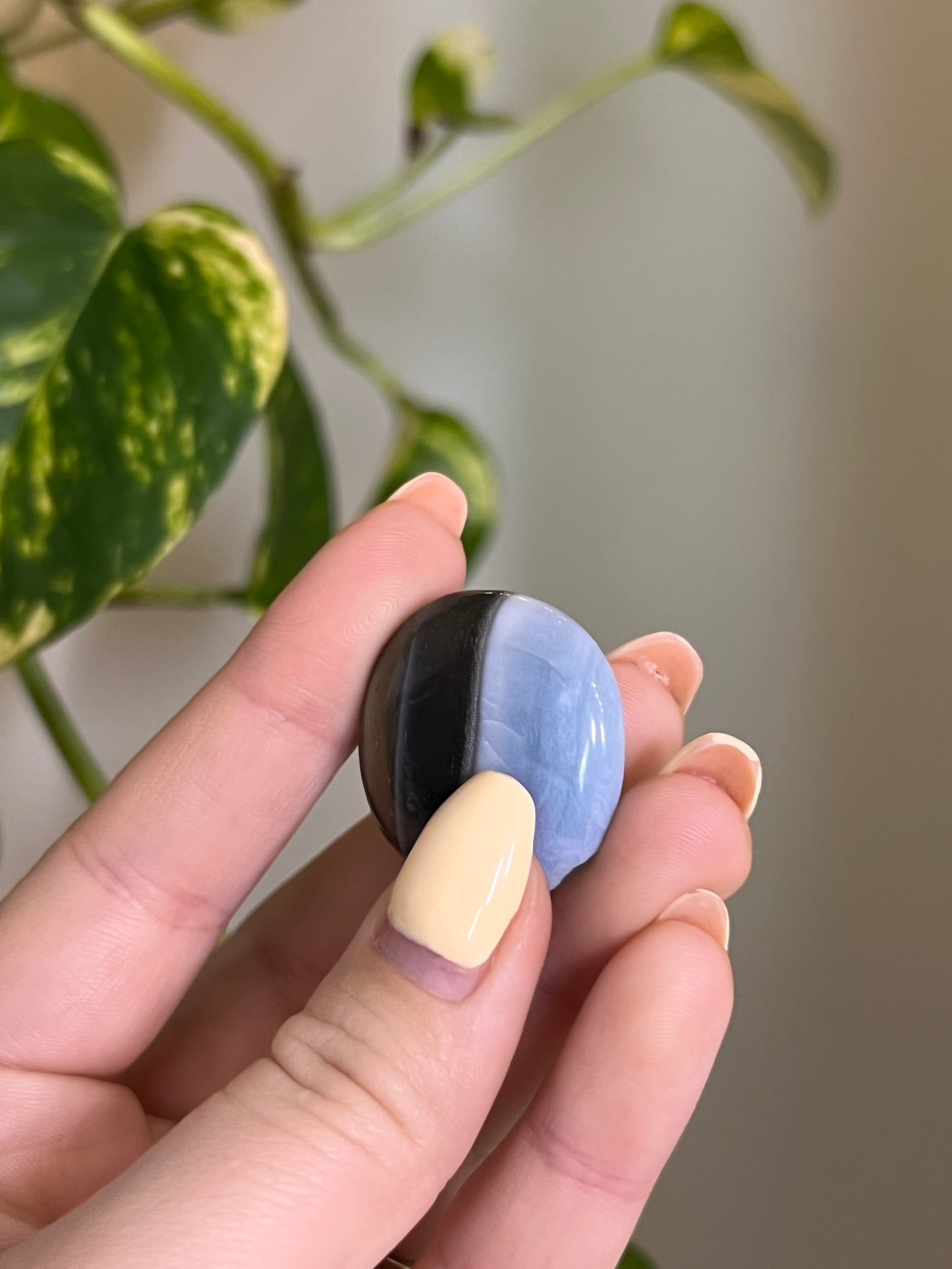 Blue Opal Button