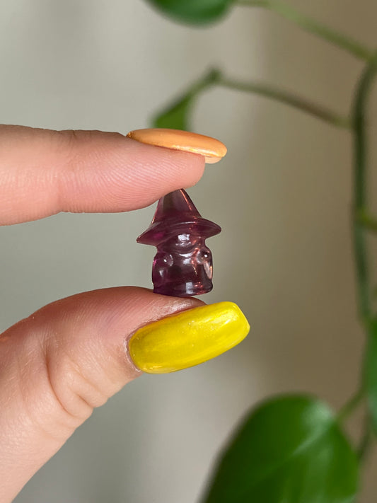 Mini Rainbow Fluorite Wizard