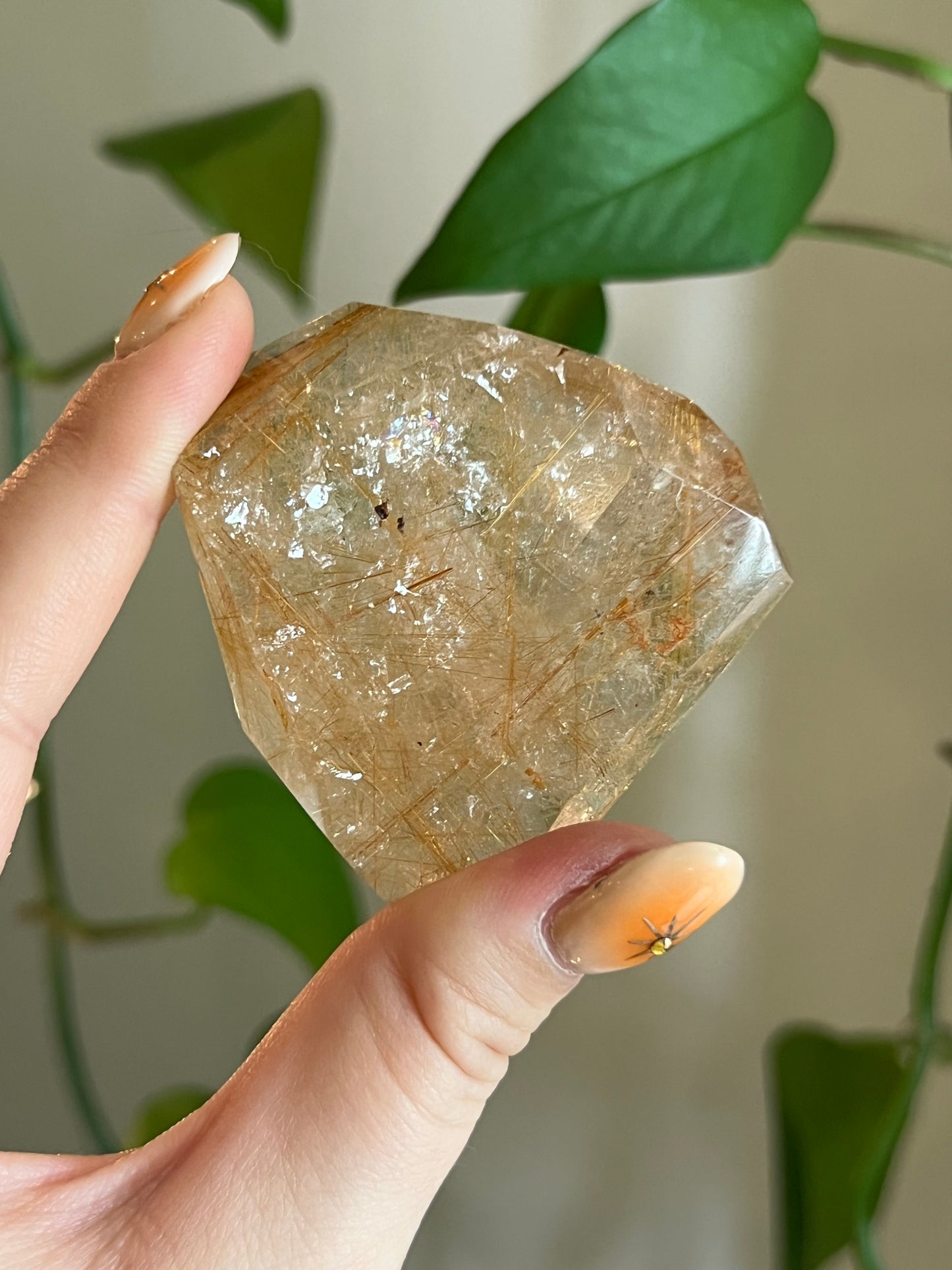 Golden Rutile Quartz Gusher - Z
