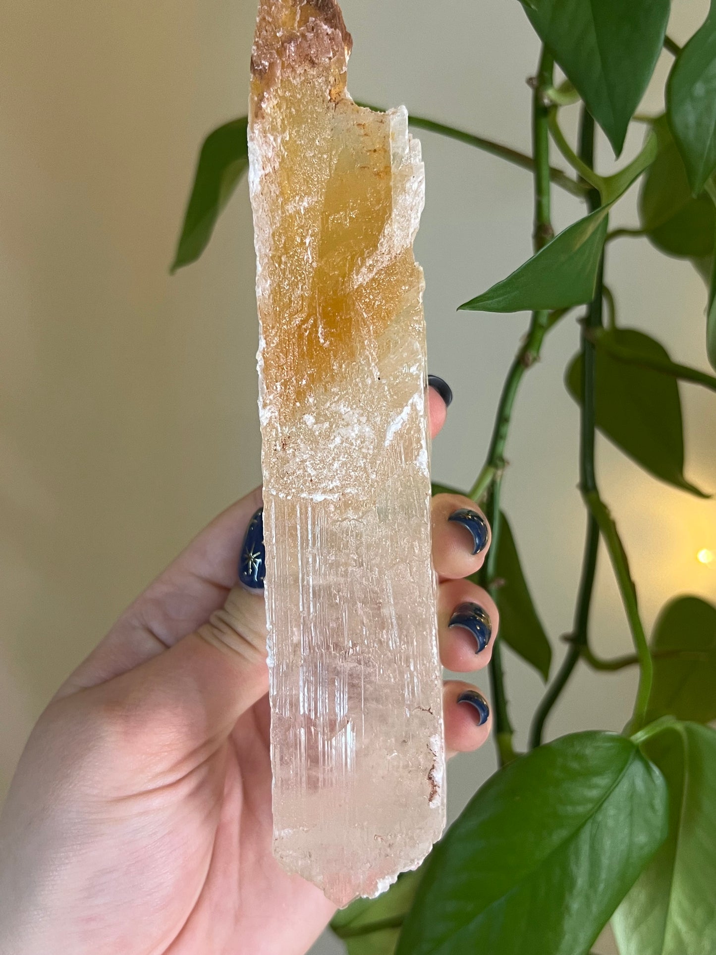Golden Phantom Selenite Slab