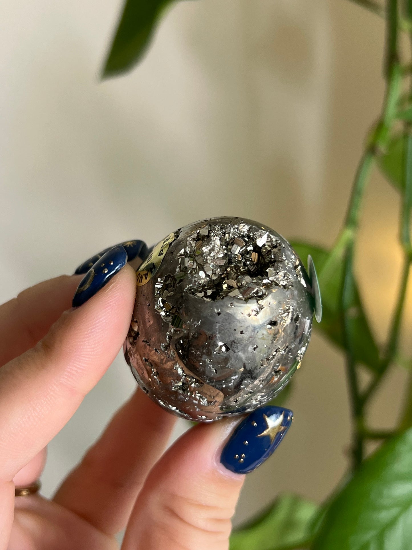 Druzy Pyrite Egg - T
