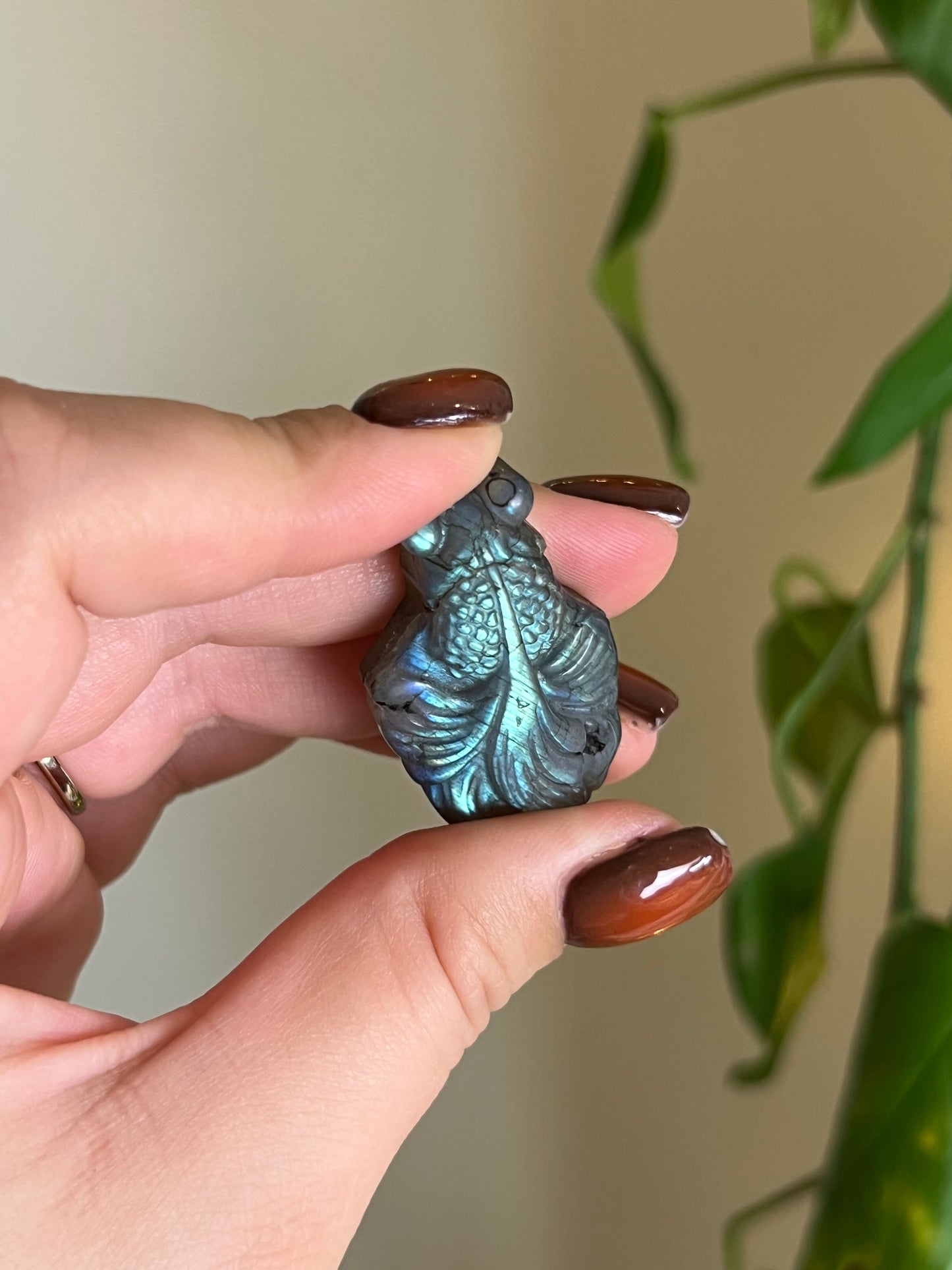Flashy Labradorite Koi Fish