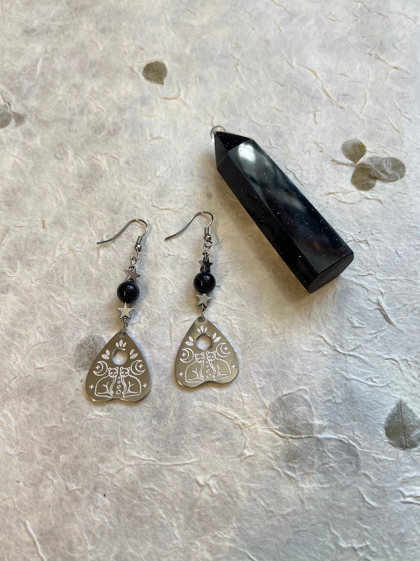 Cats of The Moon Earrings