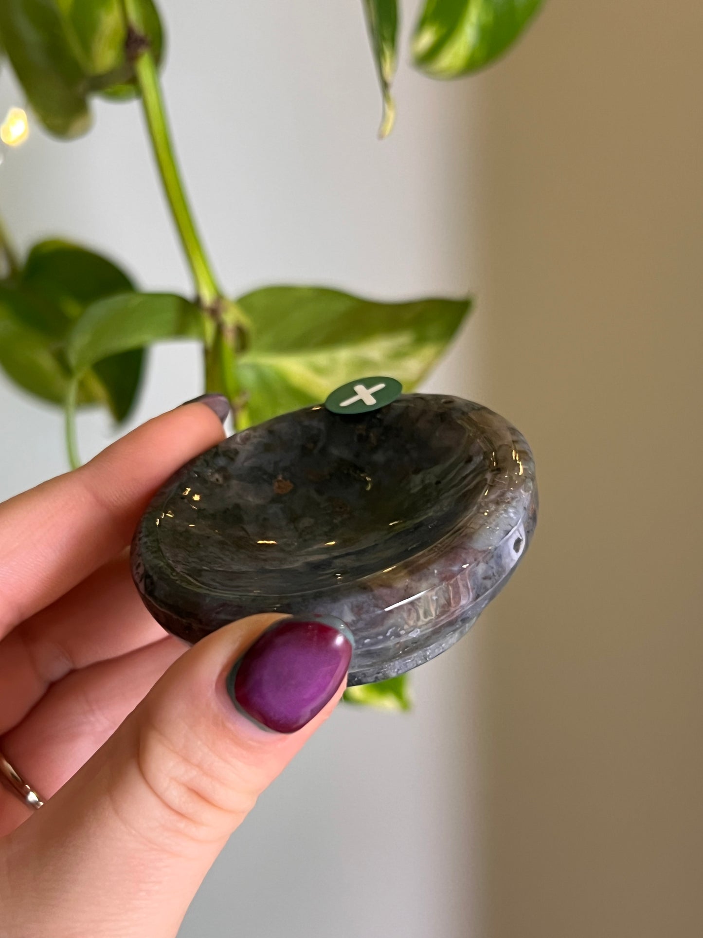 Moss Agate Dish - X