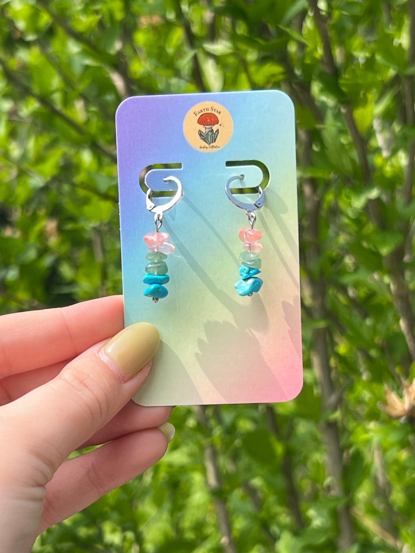Polysexual Pride Flag Earrings