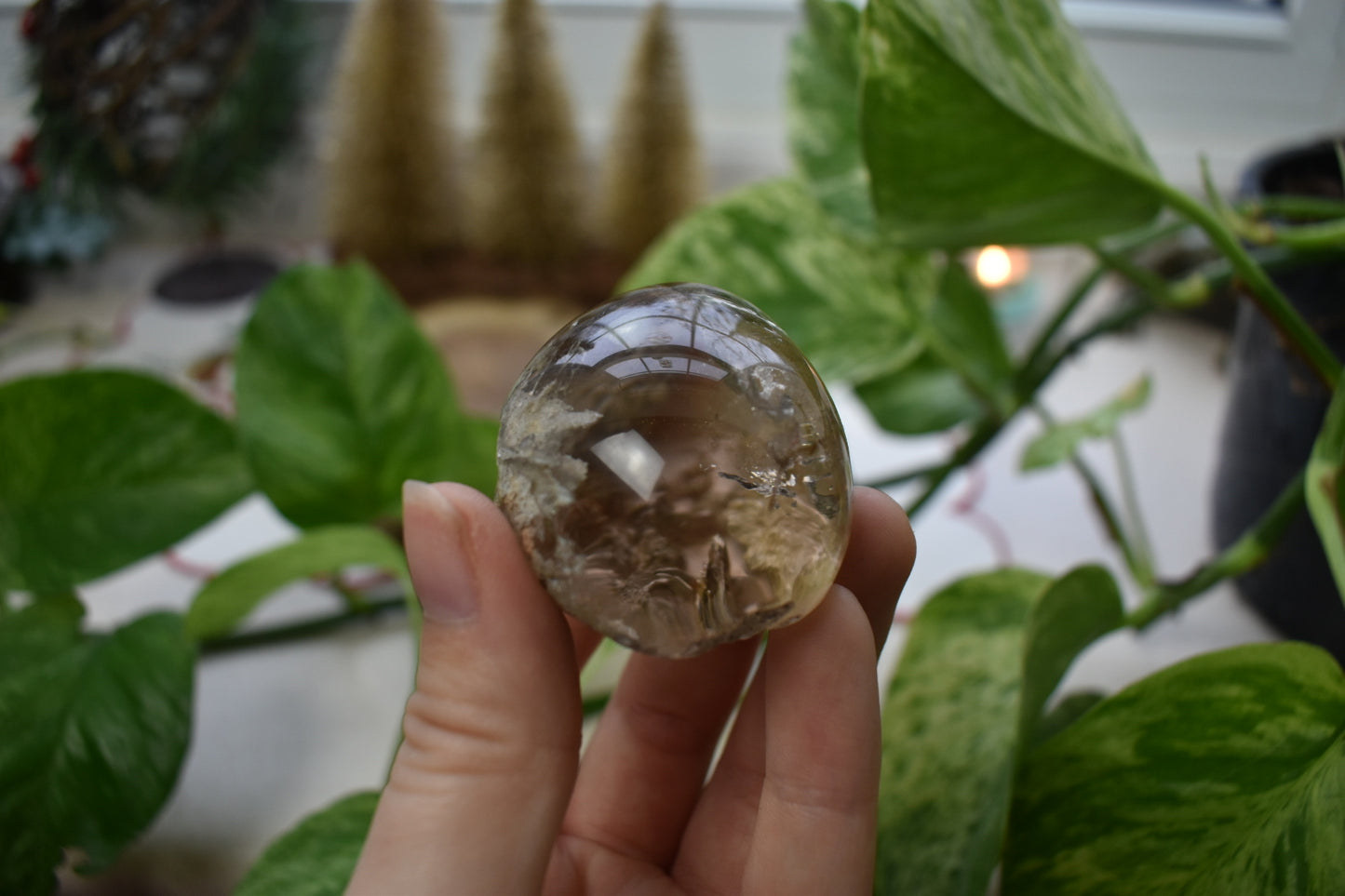 Smoky Garden Quartz Lense
