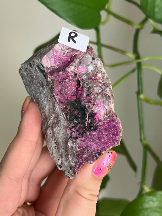 Bright Pink Cobalt Calcite Specimen - R