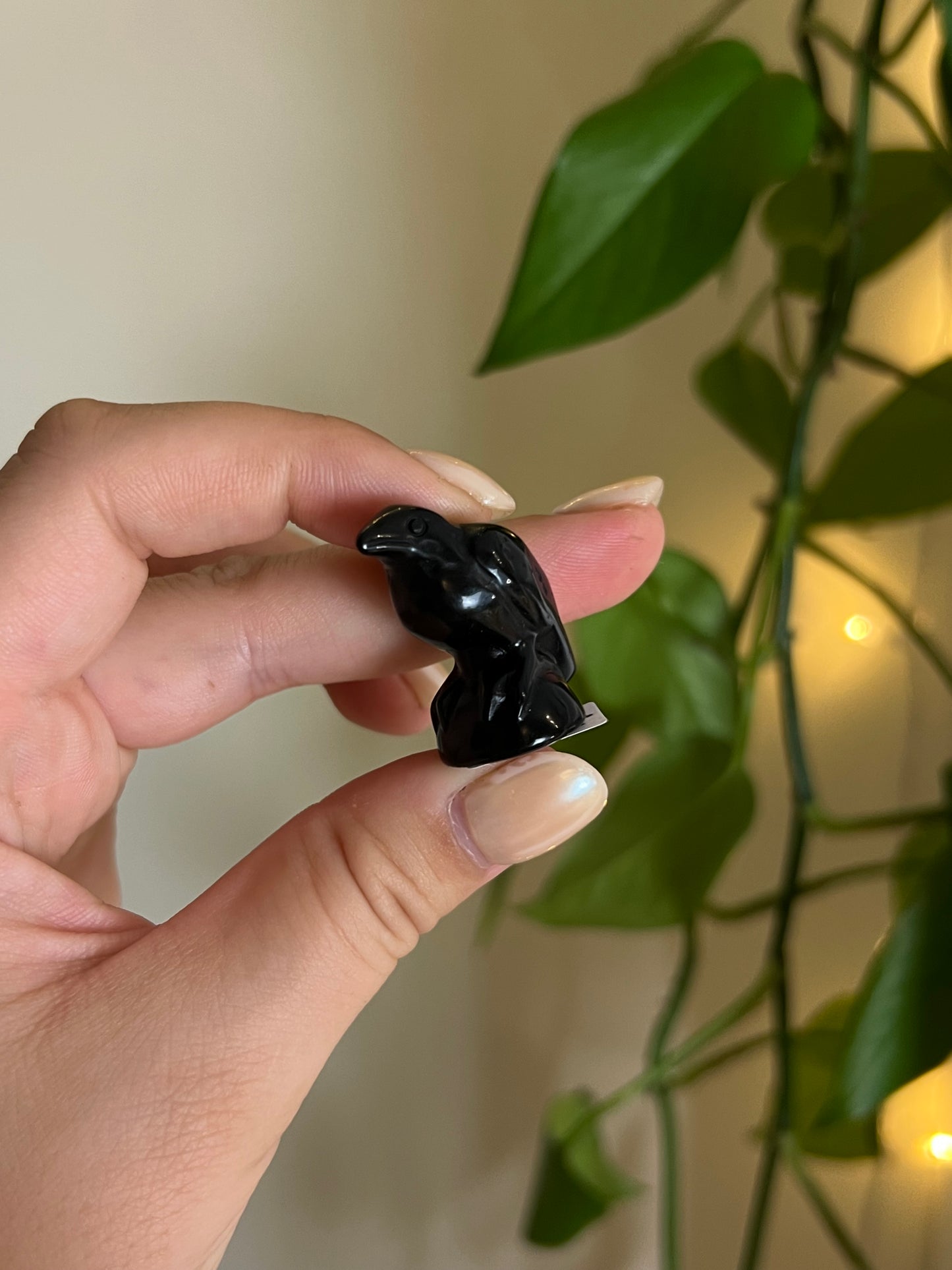 Black Obsidian Small Raven
