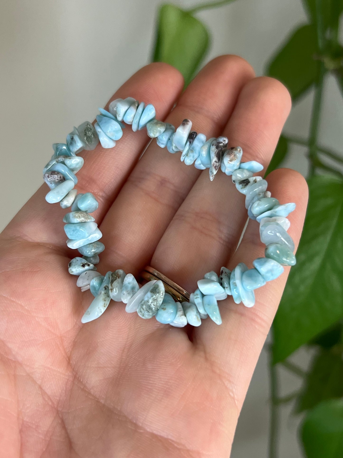 Larimar Chip Bracelet