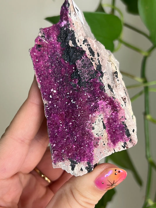 Bright Pink Cobalt Calcite Specimen - T