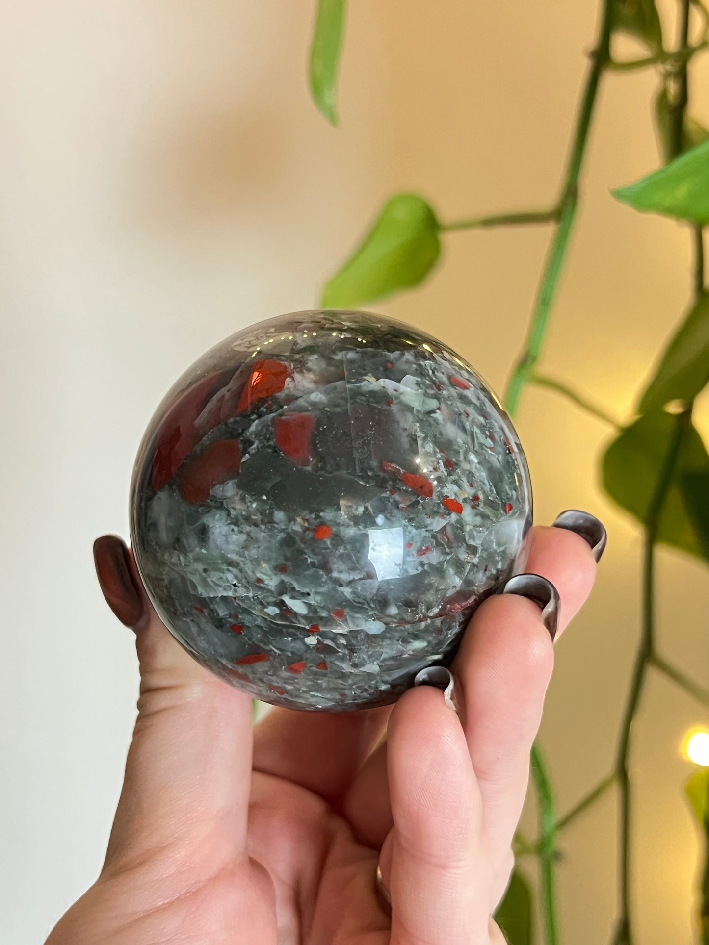 African Bloodstone Sphere L