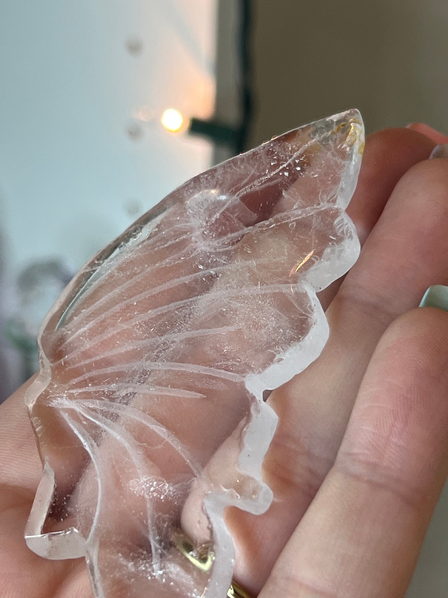 Clear Quartz Butterfly Stand