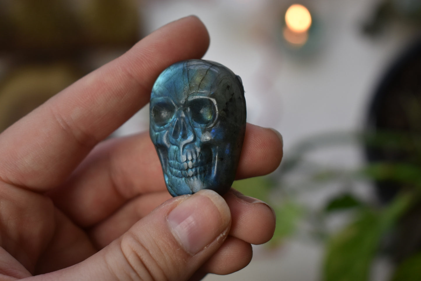 Labradorite Skull